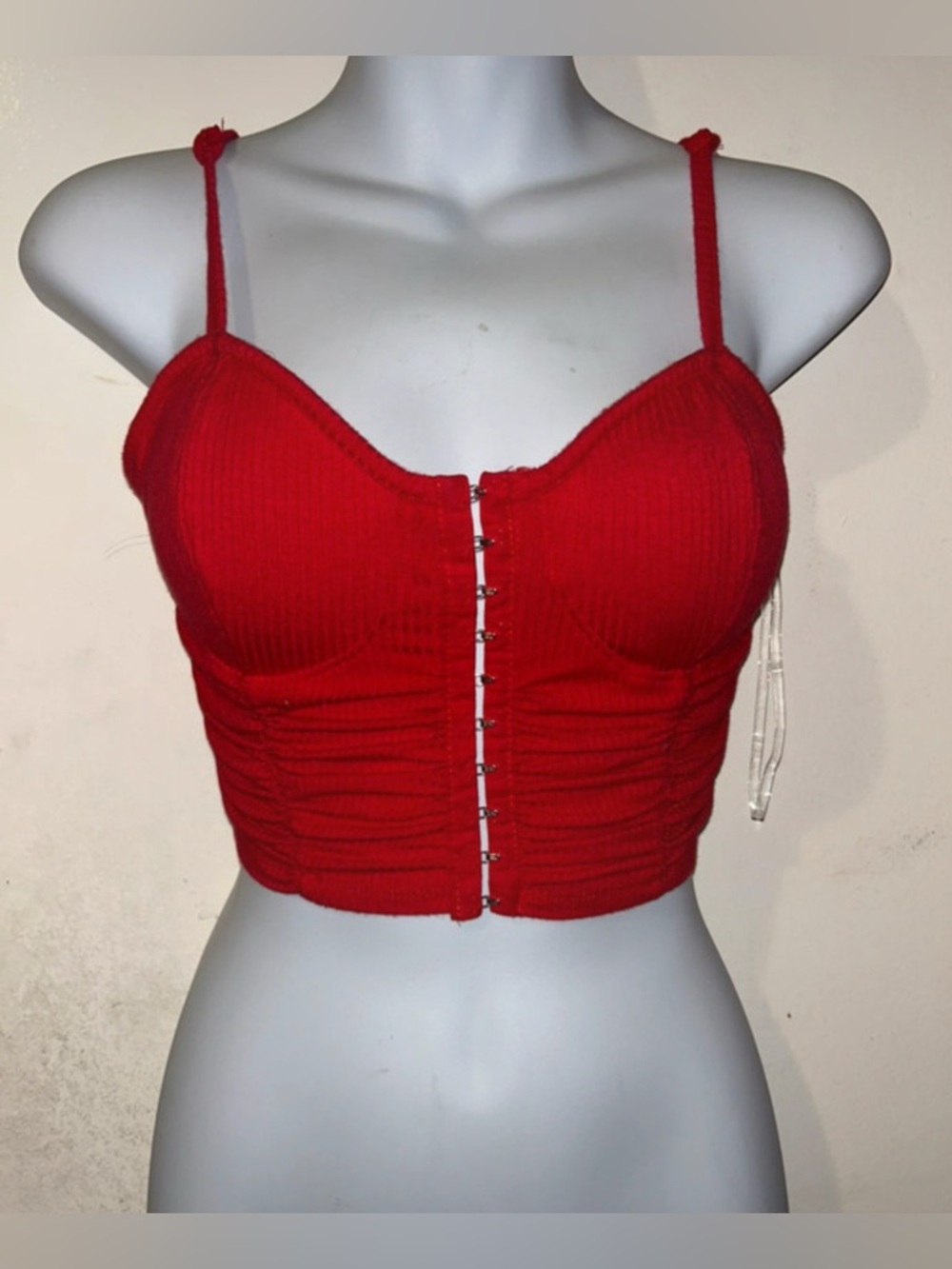 Brand new Bozzolo women’s red cropped corset top size S
